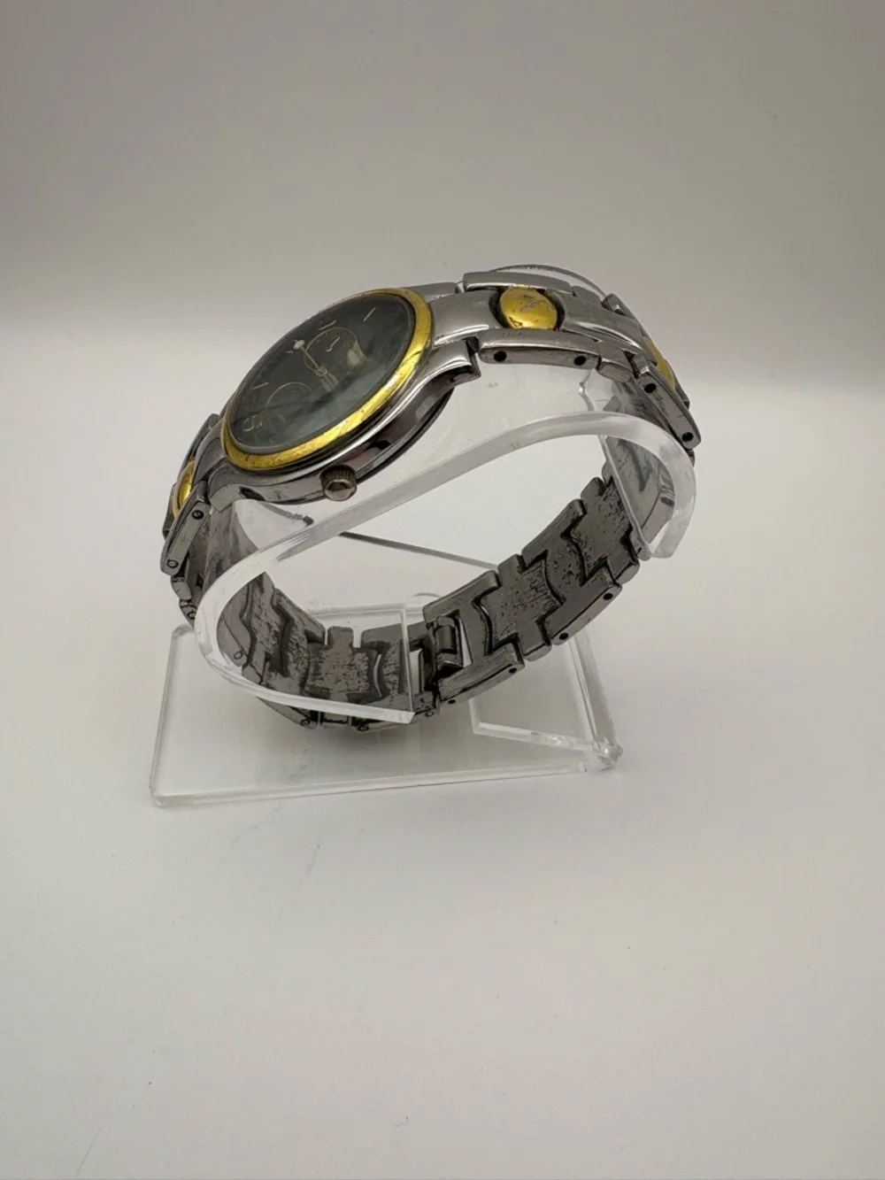 Geneva Two-Tone Silver &‎ Gold Men’s Watch